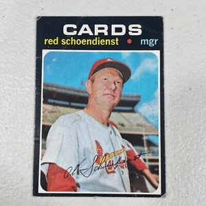 1971 Topps RED SCHOENDIENST #239 Manager Card St. Louis Cardinals HOF - Picture 1 of 6