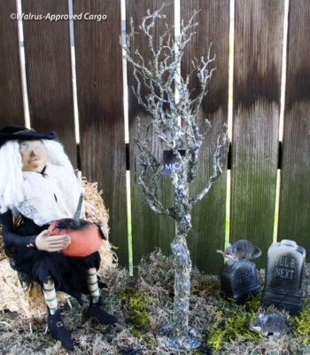 ANTHROPOLOGIE ÁRBOL ESPELUZNANTE -NUEVO CON ETIQUETAS - ¡MANTÉN HALLOWEEN ENRAIZADO EN UNA EXHIBICIÓN MISTERIOSA! Foto 1 de 4