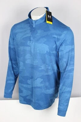 Under Armour Men's Playoff 3.0 1/4 Zip Pullover Long Sleeve Blue Camo UM1215 - Image 1 of 4