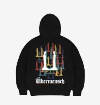 【G-DRAGON】 G-DRAGON Ubermensch Sudadera con Capucha Cremallera Negra Foto 1 de 3