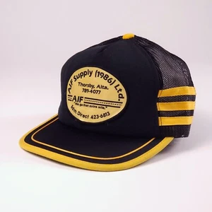Vintage Mesh Snapback Trucker Hat Deadstock - AIF Supply Thorsby Alberta Canada - Bild 1 von 6