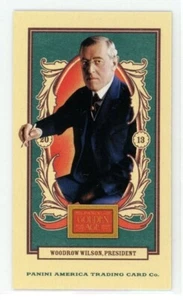 2013 Panini Golden Age Woodrow Wilson Carolina hellgrün Mini #16 - Bild 1 von 2