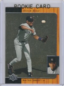 Tarjeta de novato Derek Jeter cubierta superior de béisbol SP RC New York Yankees MLB HOFer! - Imagen 1 de 2