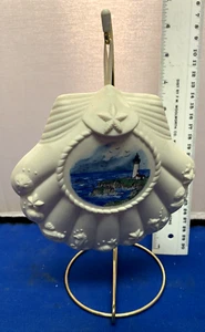 HEARTS & FLOWERS INC Porcelain Seashell Beach Potpourri Fragrance holder - Picture 1 of 8