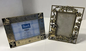 Disney Winnie the Pooh & Friends Gold Metal Picture Frames For 5x3.5” Photos - Picture 1 of 7