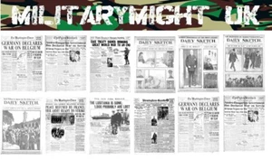 1 18 / 1 16 SCALE NEWSPAPERS WW1 ALLIED DIORAMA MODEL  ACTION FIGURE DECALS - Picture 1 of 1