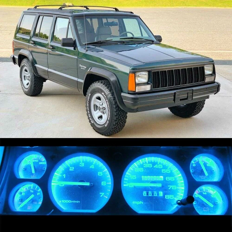 Gauge Cluster LED Dashboard Bulbs ICE Blue For Jeep 1984-1996 Cherokee Wagoneer - Image 1 of 4