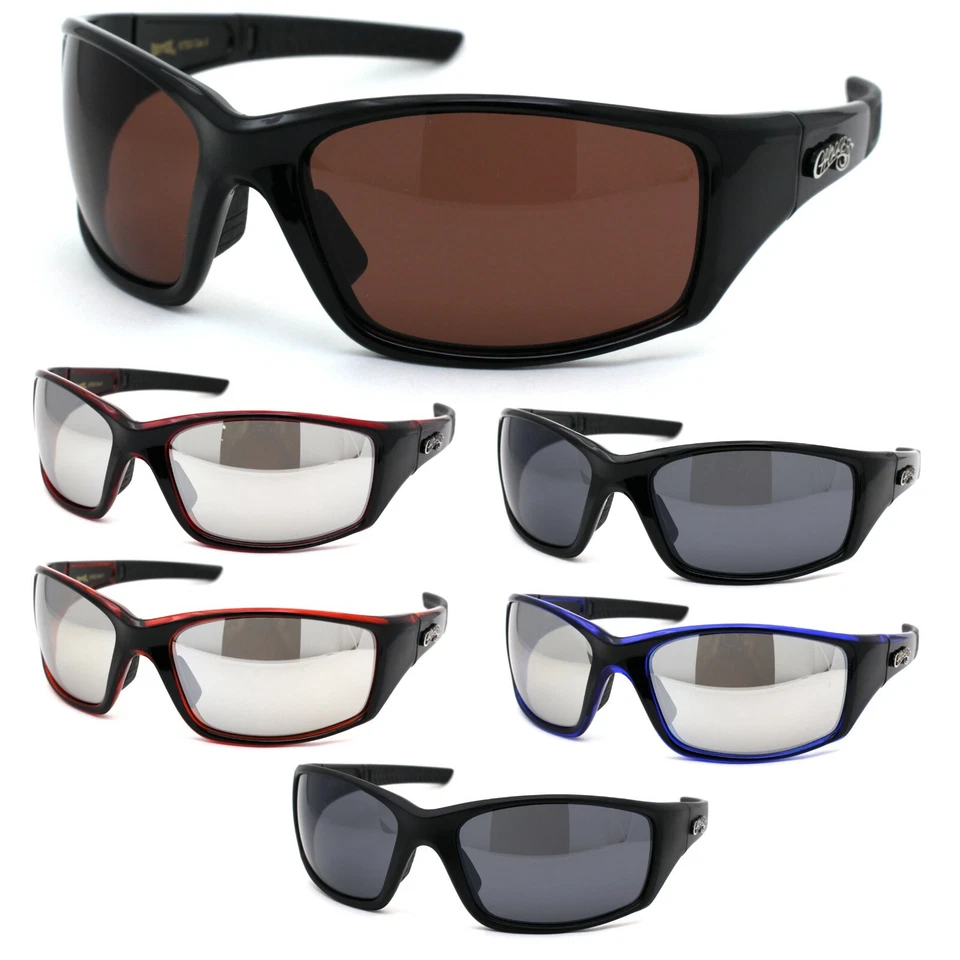 Gafas de sol de plástico Choppers Warparound para hombre motociclista motocicleta Foto 1 de 1