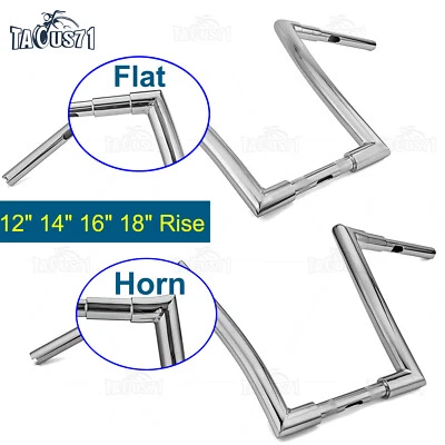 Manillar colgante Ape de 12" 14" 16" 18" elevación 1,5" para Harley Softail Sportster Dyna Foto 1 de 4