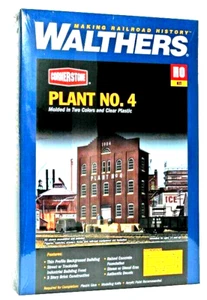 HO Scale Walthers Cornerstone 933-3183 Plant No. 4 Background Building Kit - Picture 1 of 2