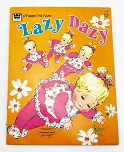 Vintage Whitman Lazy Dazy Paper Doll Book CUT 1973 Cute Toddler Girl - Bild 1 von 12