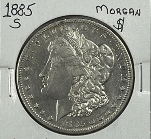 1885-S Dollaro Morgan: molto fine + ottime condizioni + - Foto 1 di 2