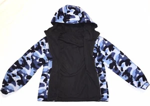 WEATHER TAMER WTXtreme Boys S 8 Camo Fleece REVERSIBLE Navy Blue jacket Hooded - Picture 1 of 5