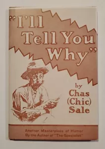 I'll Tell You Why Hardcover w/DJ by Chas (Chic) Sale - 1957 - Picture 1 of 8