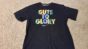 Nike "GUTS TO GLORY" Boys T-Shirt Size L Black Multi-Color Graphics - Picture 1 of 4