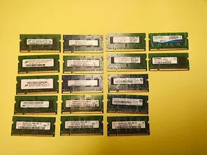 Lot of 22 Laptop Memory RAM Samsung Elpida Micron Hynix 1GB 2Rx16 PC2-6400S SODI - Picture 1 of 7