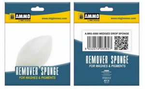 AMMO by Mig Jimenez Wedged Drop Remover Sponge for Washes & Pigments - Picture 1 of 1
