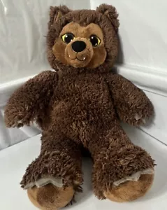 Build A Bear Howlin Werewolf Halloween Shaggy Plush Soft Toy Wolf Dog Brown - Picture 1 of 9