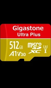 Gigastone 512GB Micro SD Card 4K Game Pro Nintendo Switch Compatible A1 Run App - Picture 1 of 2
