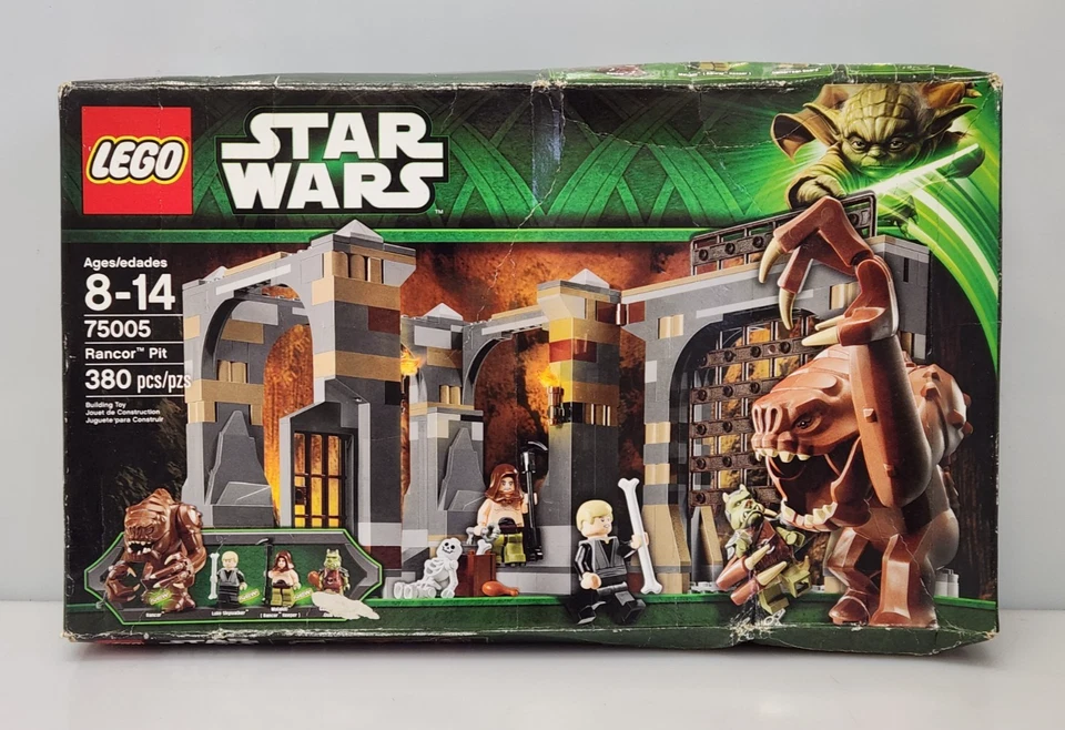 LEGO Star Wars Rancor Pit 75005 Luke Skywalker retirado, nuevo sellado, daños por aplastamiento Foto 1 de 4