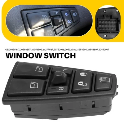Interruptor de ventana principal eléctrico de tracción delantera para Volvo VN/VNL/VNM 2004-2012 21543897 Foto 1 de 4