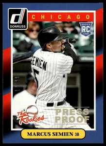 2014 Donruss #26 Marcus Semien The Rookies Press Proofs Gold #/99 - Picture 1 of 2