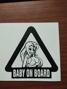 AUTOAUFKLEBER BABY ON BOARD TUNING STYLE CM. 12X12 - Bild 1 von 1