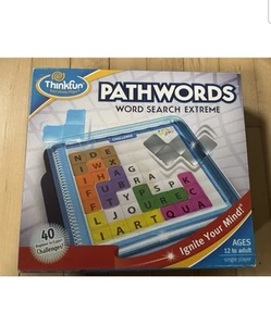 ThinkFun Pathwords Word Search Extreme Game 40 Challenges +12, Single Player - Picture 1 of 5