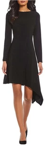 Vestido Jersey Adrianna Papell Manga Larga Mate con Dobladillo Asimétrico, Talla 20W - Imagen 1 de 7