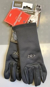 Outdoor Research Backstop Sensor Windpro Gloves Mens in Black (Small) - Picture 1 of 8