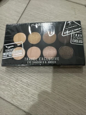 MAC TRAVEL EXCLUSIVE EYE SHADOW X 8: AMBER PALETTE RICEPAPER AROMATIC NEW - Image 1 of 4