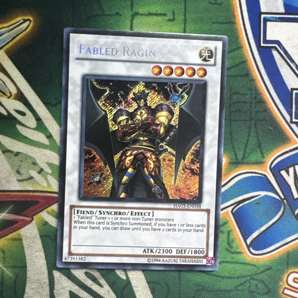 Yugioh! Fabled Ragin HA03-EN058 Secret Rare Unlimited NM - Image 1 of 2