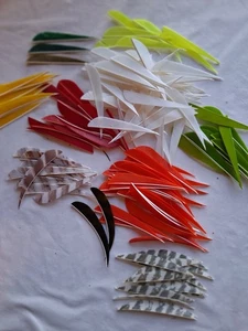 130 Left WING PARABOLIC Cut ARROW FEATHERS 4" - Picture 1 of 7