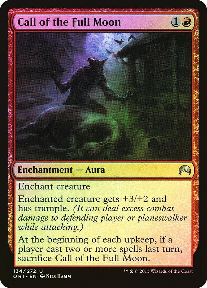 MTG FOIL Call of the Full Moon  - Magic Origins #134 - Image 1 of 1