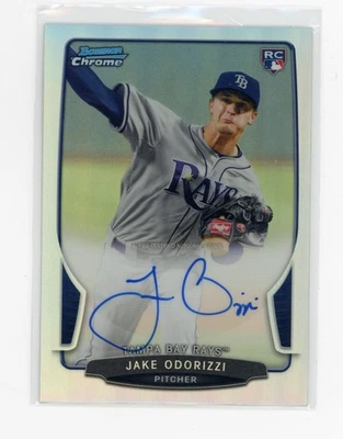 2013 Bowman Chrome Jake Odorizzi RC Auto Refractor /500 Tampa Bay Rays ACR-JO - Image 1 of 2