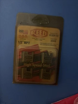 Reed - 05606 - R12DN 1/2 1/2" NPT R12+ Segmental Pipe Dies - High Speed Steel - Image 1 of 2