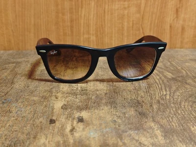 VINTAGE RAY BAN BL WAYFARER ACETATE SUNGLASSES WITH RB LUXOTTICA LENSES #541 - Immagine 1 di 4