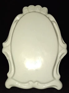 APILCO FRENCH MENU TABLE TOP 7" PORCELAIN SCROLL SIGN - DRY ERASE BOARD DISPLAY - Picture 1 of 7