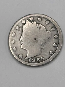 1886 Liberty Head Nickel G - Picture 1 of 2