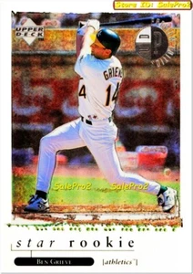 UPPER DECK 1998 BEN GRIEVE RC OAKLAND ATHLETICS ROOKIE PREVIEW EDITITON # 10/10 - Picture 1 of 2