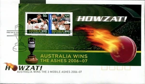 Australia 2007 - HOWZAT, Australia Wins the Ashes, Miniature Sheet - FDC - Picture 1 of 1
