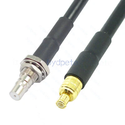 RG58 QMA Female to MCX Male RG58U Shield Braid Coaxail Cable LOSS LOW 50ohms Lot - Image 1 of 4