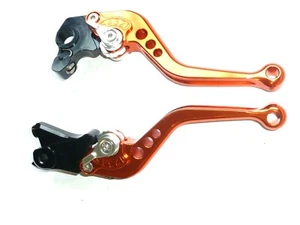 KTM 1090 ADVENTURE 2017-2019 BRAKE & CLUTCH ORANGE SHORT LEVERS RACE ROAD TS326 - Picture 1 of 10