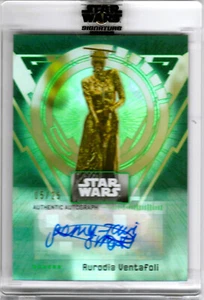 2022 Topps STAR WARS Signature Series 6/25 SEMA-TAWI SMART come AURODIA VENTAFOLI - Foto 1 di 2