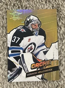 2022-23 Metal Universe Cache Gold #C-18 Connor Hellebuyck 01/50 - Jets - Picture 1 of 3