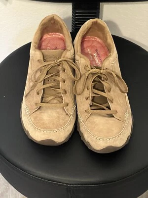 Zapatillas deportivas Skechers para mujer ciclistas acanaladas zapatos cuero marrón con cordones talla 10 nuevas sin caja Foto 1 de 4