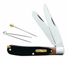 SCHRADE  Old Timer  BEARHEAD TRAPPER   STOCKMANS KNIFE  TWEEZERS