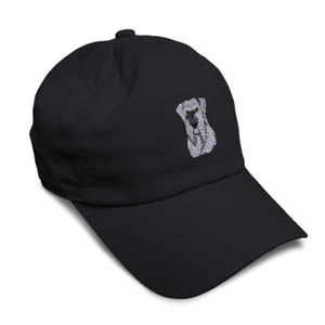 Soft Women Baseball Cap Schnauzer Head Face Embroidery Pets Dad Hats for Men - Picture 1 of 55