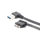 Angled 90° USB3.0 USB 3.0 A Male to Micro B Male 90 Degree Cable Cord Connector