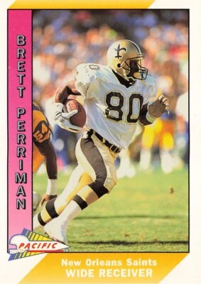 1991 Pacific #335 Brett Perriman New Orleans Saints - Image 1 of 2